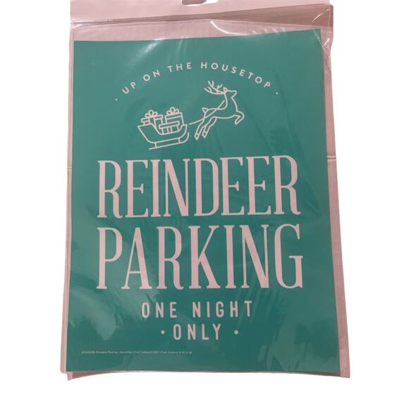 Chalk Couture 8.5 x 11 New‎ " Reindeer Parking" Transfer - Picture 1 of 5